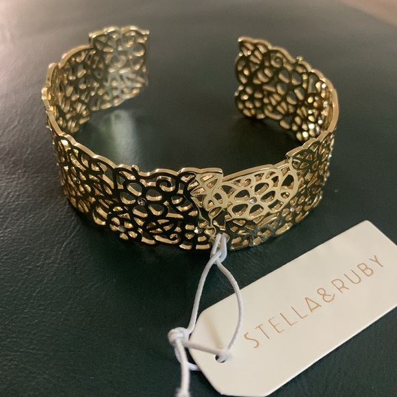 Stella & Ruby Jewelry - Stella & Ruby Gold Filigree Bracelet